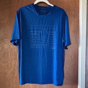 Patagonia Men's Ocean Blue Graphic Tee